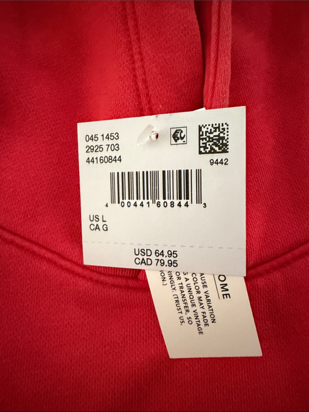 American Eagle Outfitters Women's Red Pullover Hoodie